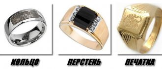 Чем перстень отличается от кольца?