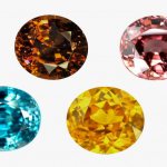 Cubic zirconias of different colors
