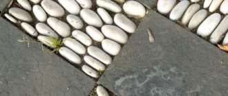 Pebbles and crushed stone