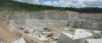 Where and how granite is mined in Russia