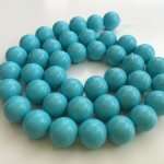 blue artificial pearls