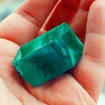 emerald in hand