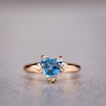 Like many blue gemstones, this Swiss Blue Topaz has a secondary green tint