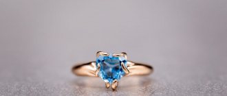 Like many blue gemstones, this Swiss Blue Topaz has a secondary green tint
