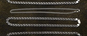 How to choose a silver chain for a man