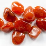 Red agate stone