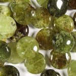 Green garnet stone