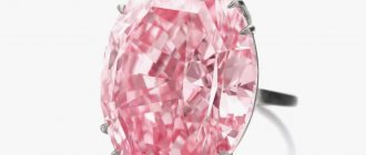 Розовый бриллиант кольцо